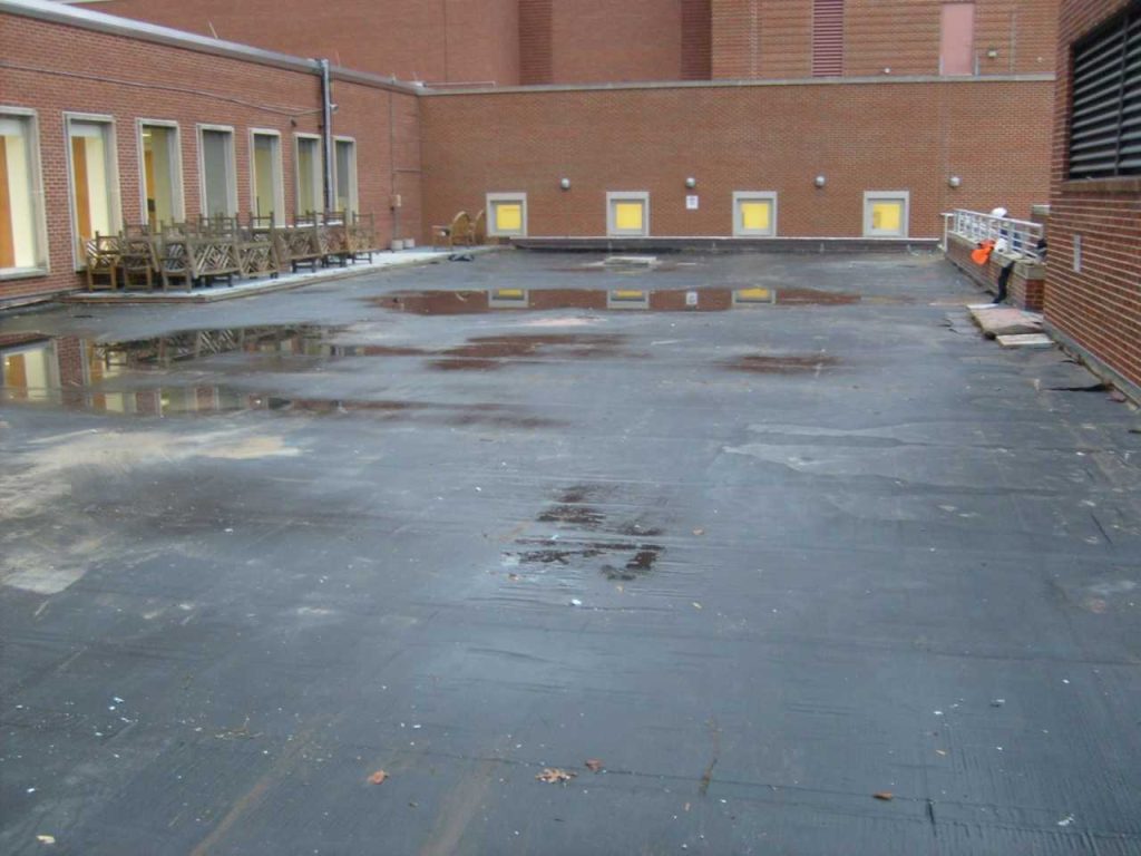 Standing Water on Rubber Roof